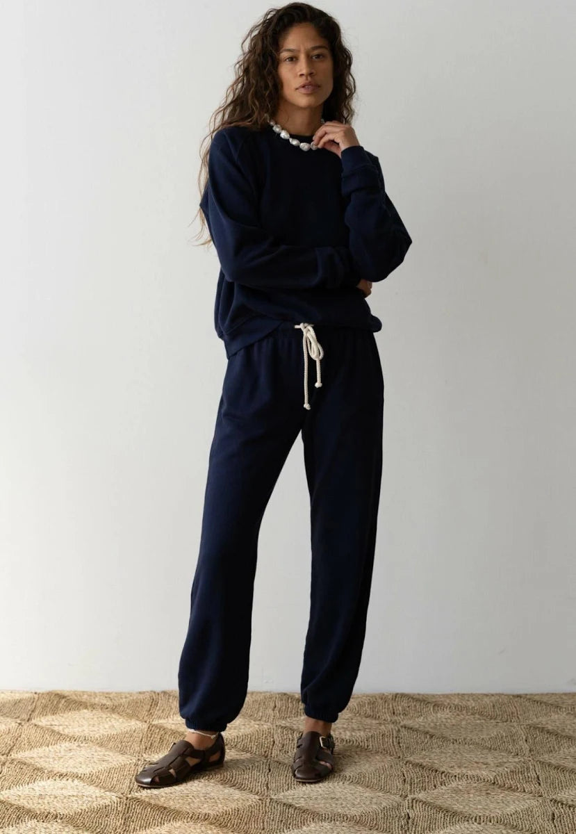 DONNI. | The Eco-Terry Sweatpants in Navy