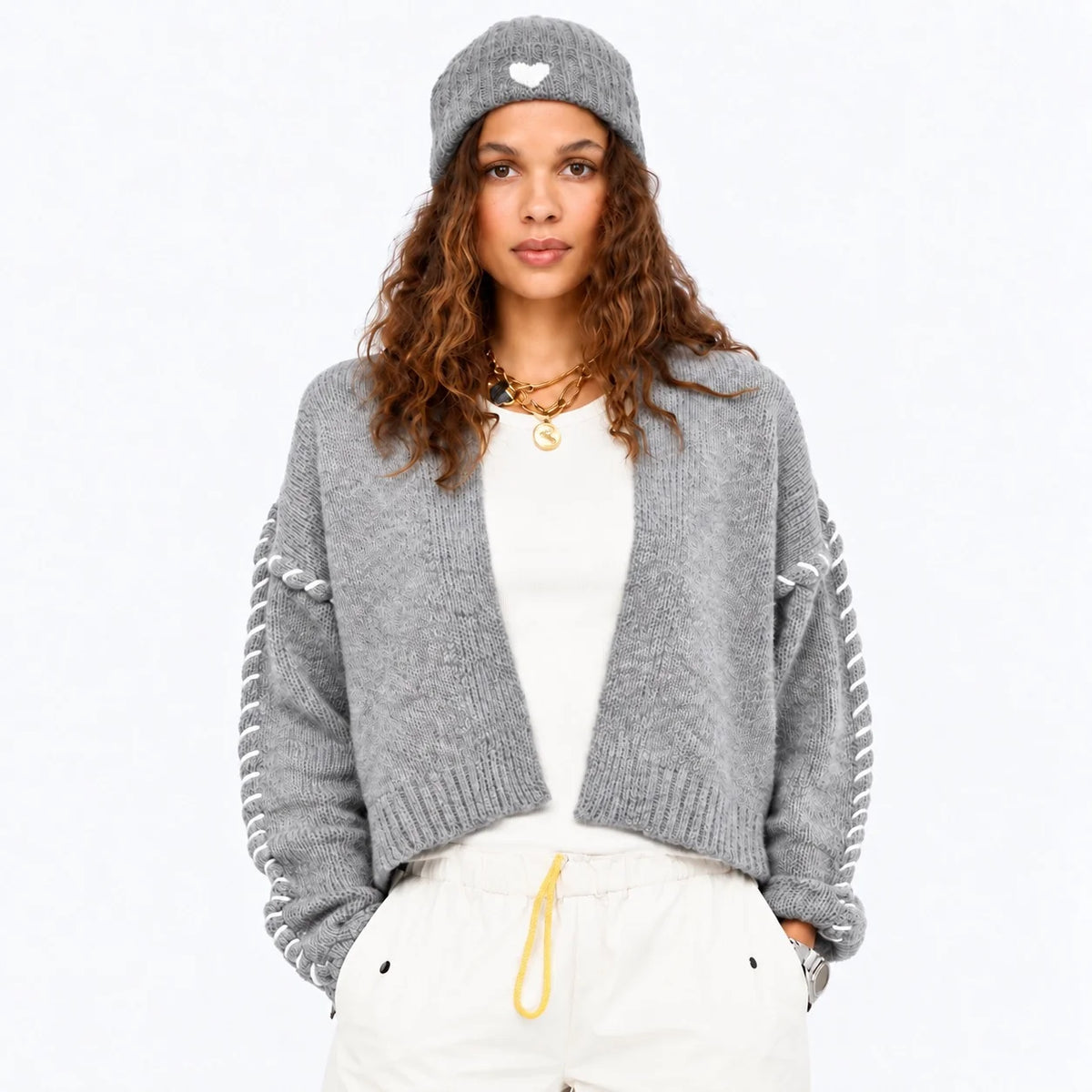 Kerri Rosenthal | Sienna Cardigan in Smoke