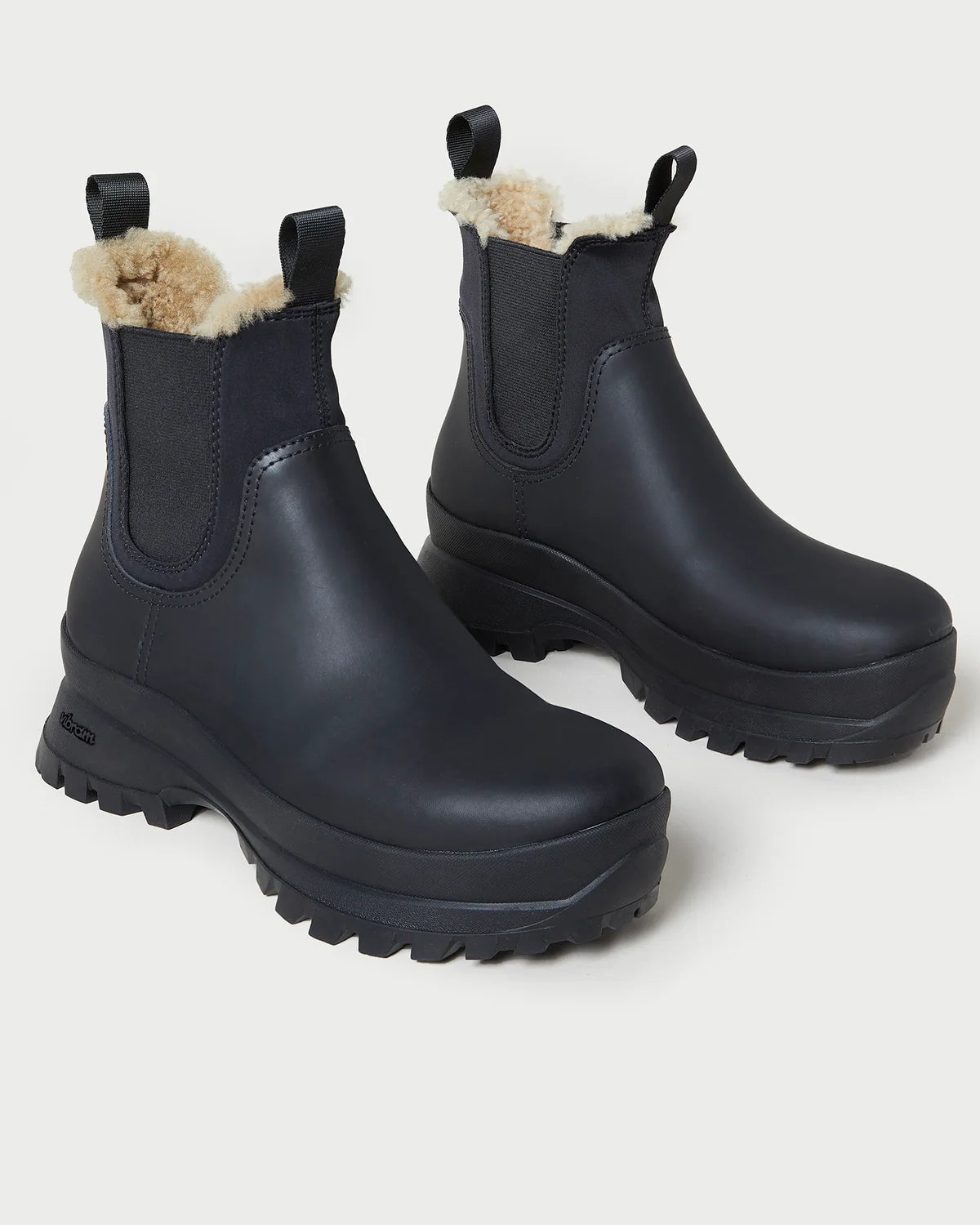 Loeffler Randall | Tara Black Shearling-Lined Boot