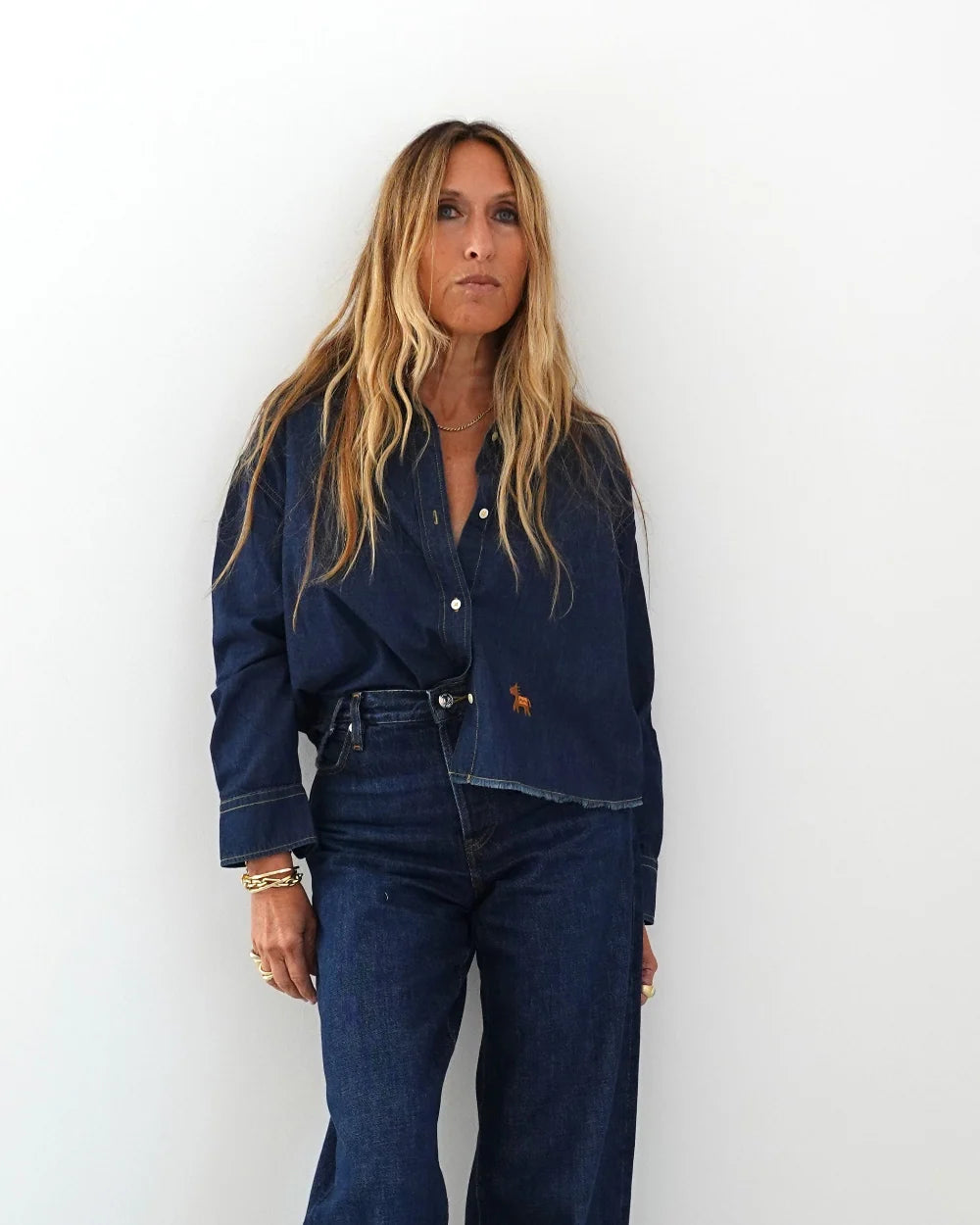 Kerri Rosenthal  | The Love Reigns Shirt in True Denim
